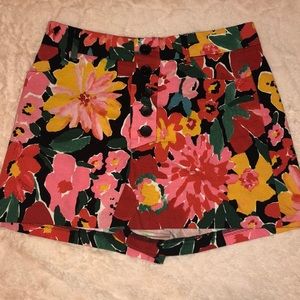 Zara floral shorts